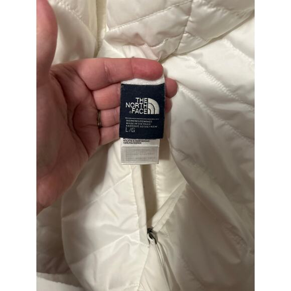 The North Face Women's Mossbud Swirl White Insulated Reversible Jacket Large - Picture 8 of 12